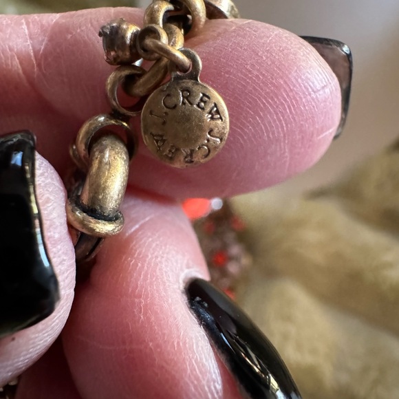 NEWER- J Crew Ladies Enamel & Stone (Beaded) Adjustable Necklace - Picture 4 of 6